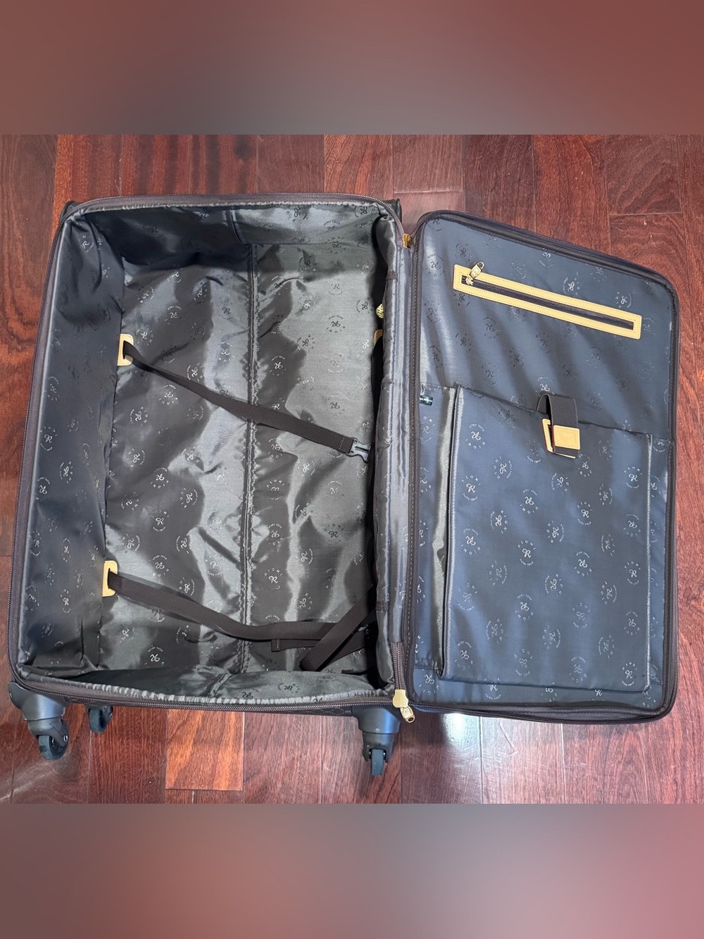 Rioni Large Monogram Leather Luggage - Picture 15 of 16